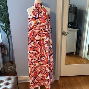 Express Multicolor Swirl Maxi Dress NWT